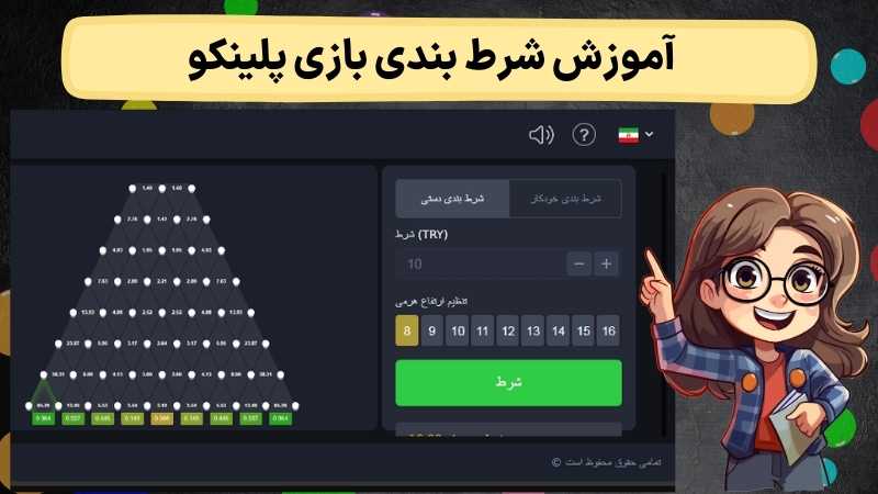 آموزش شرط بندی بازی پلینکو